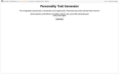 Trait Generator .